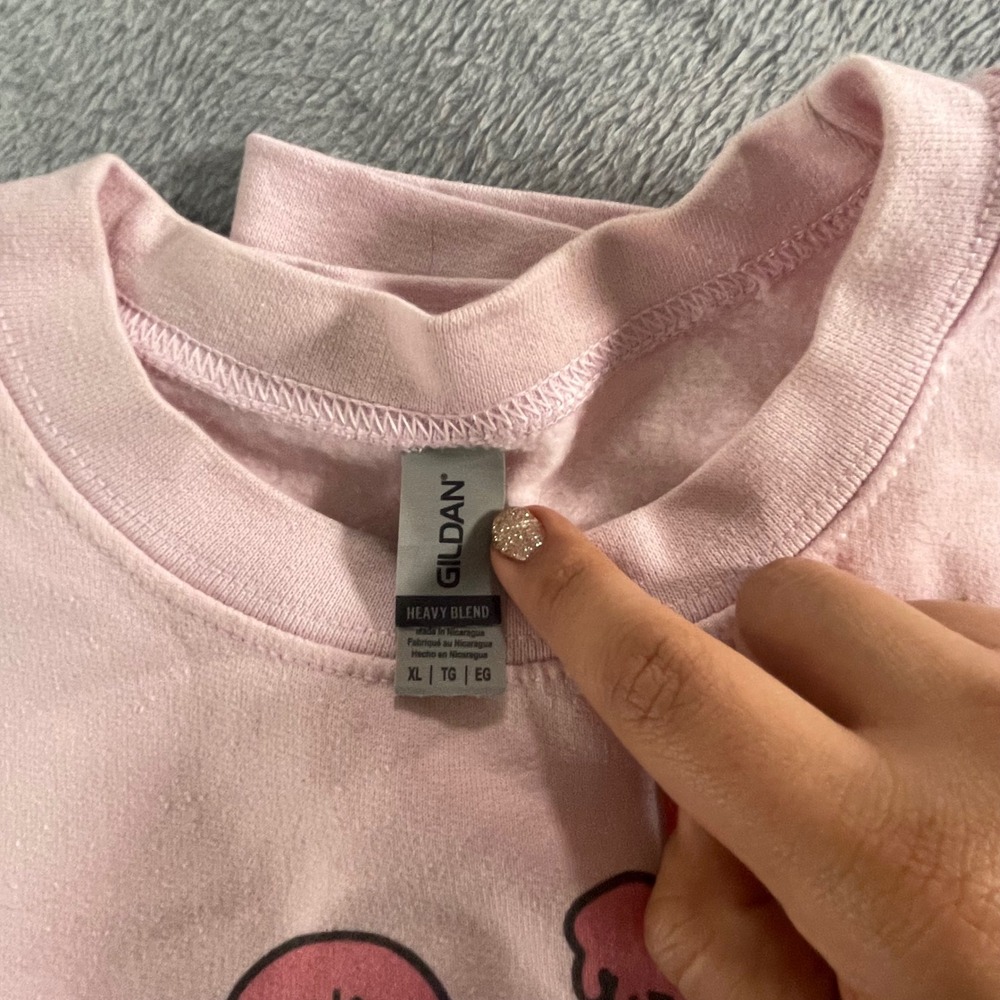 Scream‎ Horror Movie Pink Graphic Crewneck Sweatshirt Oversized Size XL Y2K - Picture 3 of 7